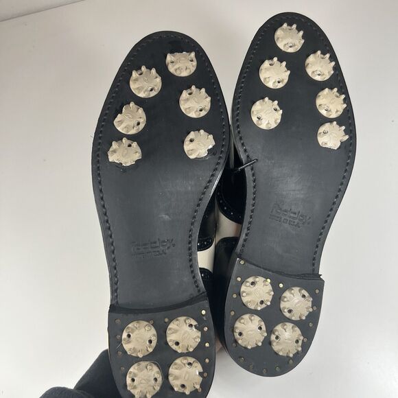 FootJoy Classics Vintage wingtip Leather Soft Spike Golf Shoes womens Size 7B R - Picture 10 of 10